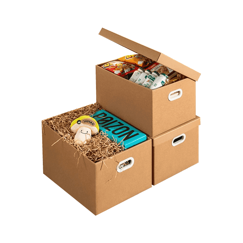 Moving Corrugated Shipping Boxes