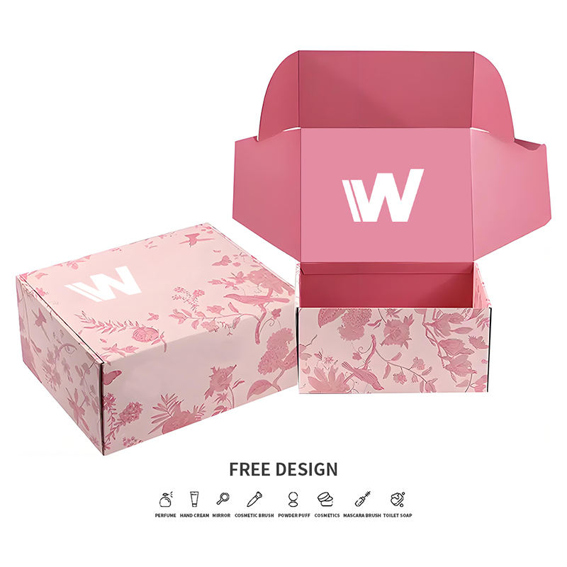 Flowers and Plants Corrugated Cosmetic Packaging Boxes